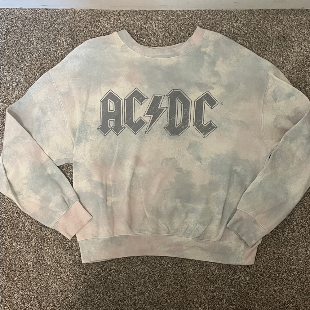 AC/DC Gray Logo Sweatshirt